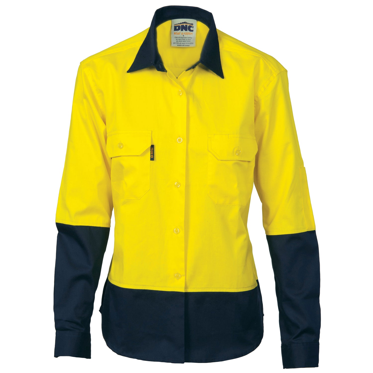 DNC Ladies HiVis Two Tone Cott on Drill Sh irt - Long Sleeve
Product Code: 3932