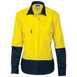 DNC Ladies HiVis Two Tone Cott on Drill Sh irt - Long Sleeve
Product Code: 3932