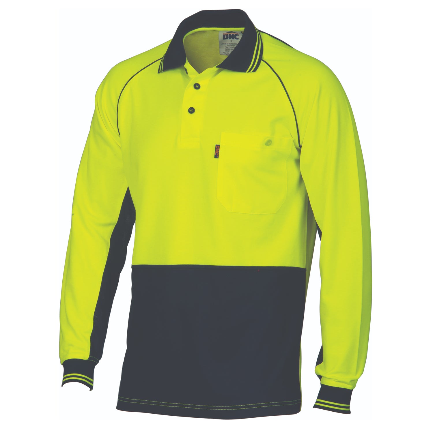 DNC HiVis Cotton Backed Cool-Breeze Contrast Polo - long Sleeve
Product Code: 3720