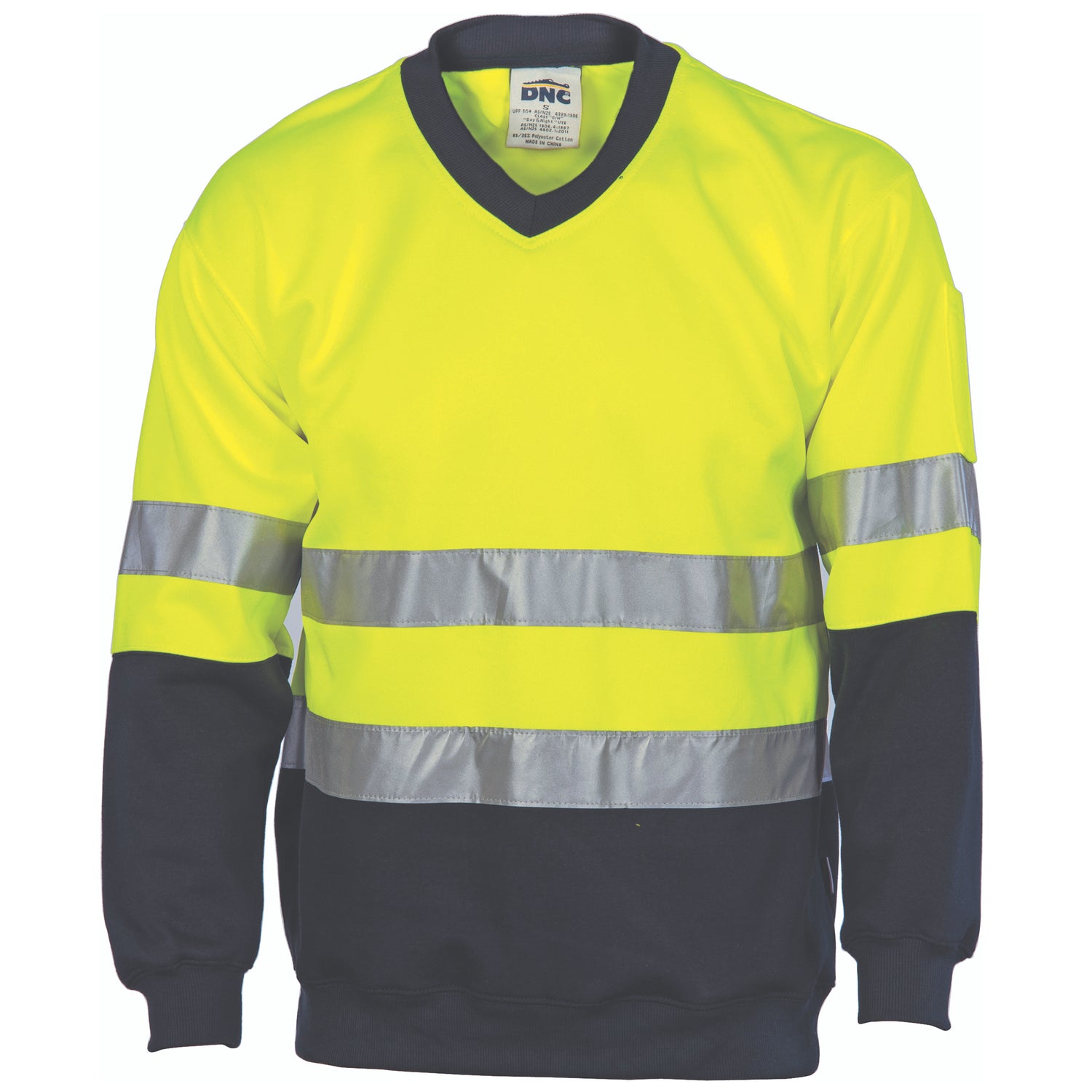 DNC Hivis Two Tone Sweatshirt (Sloppy Joe) With Generic R/Tape V-Neck
Product Code: 3921