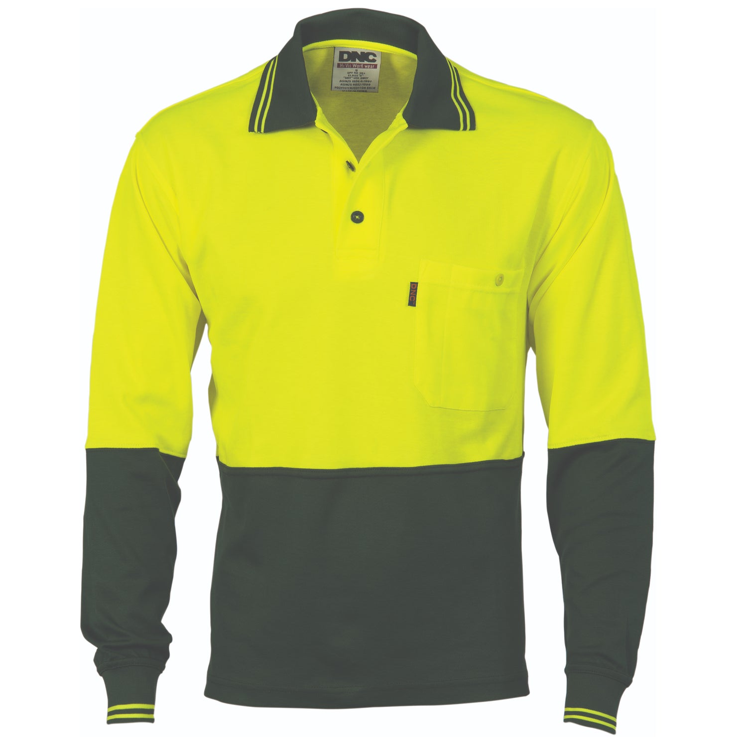 DNC Cotton Back HiVis Two Tone Fluoro Polo - Long Sleeve
Product Code: 3816