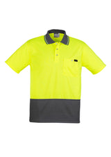 GCZH415 Mens Hi Vis Comfort Back Short Sleeve Polo