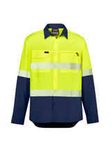 GCZW470 Mens Hi Vis Outdoor Segmented Tape Long Sleeve Shirt