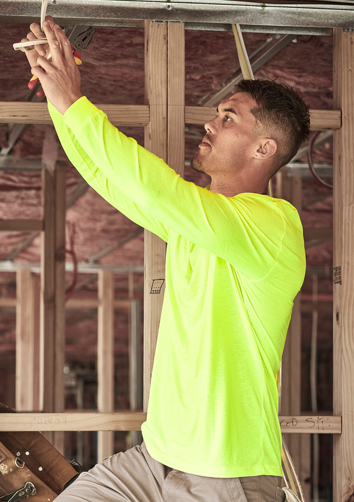 GCZH390 Mens Hi Vis Long Sleeve Tee