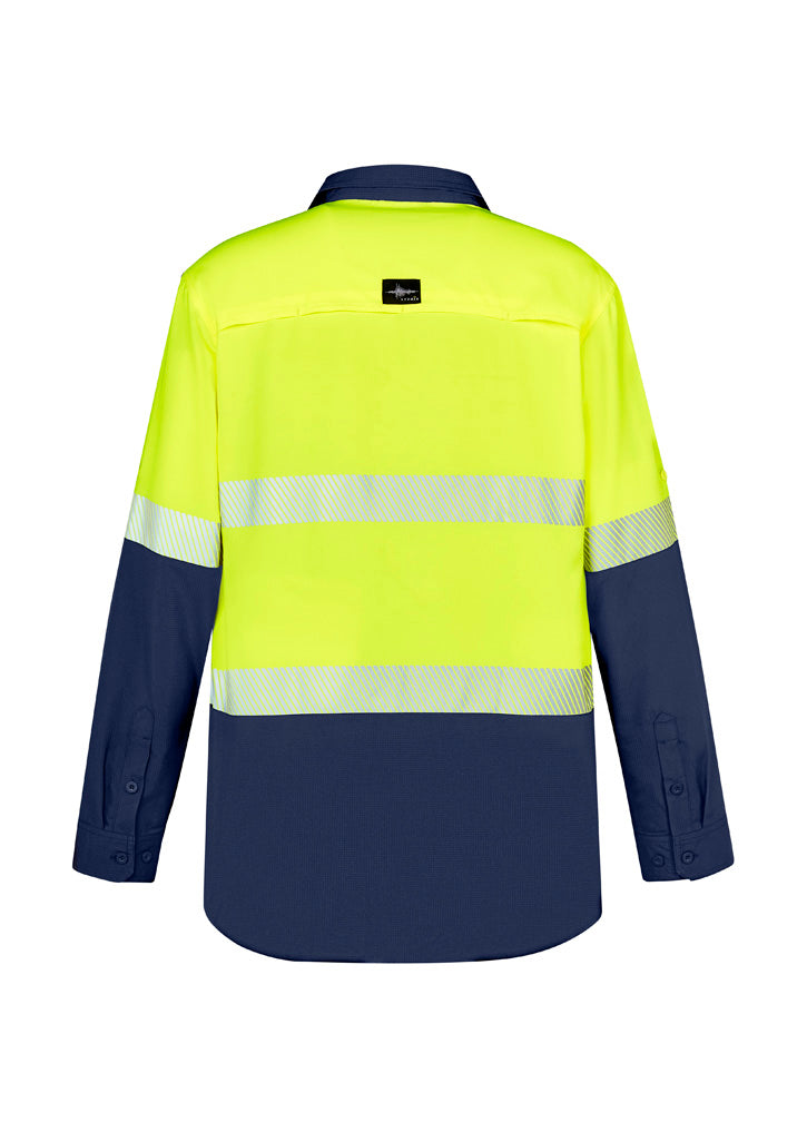 GCZW470 Mens Hi Vis Outdoor Segmented Tape Long Sleeve Shirt