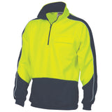 DNC HiVis 2 Tone 1/2 Zip Hi-Neck Panel Fleecy Windcheater
Product Code: 3823