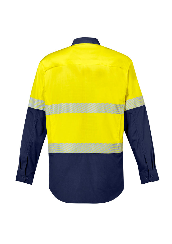 GCZW229 Mens Rugged Cooling Hi Vis Segmented Tape Long Sleeve Shirt