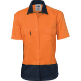 DNC Ladies HiVis Two Tone Cotton Drill Shirt - Short Sleeve
Product Code: 3931