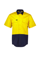 GCZW115 Mens Hi Vis Short Sleeve Shirt