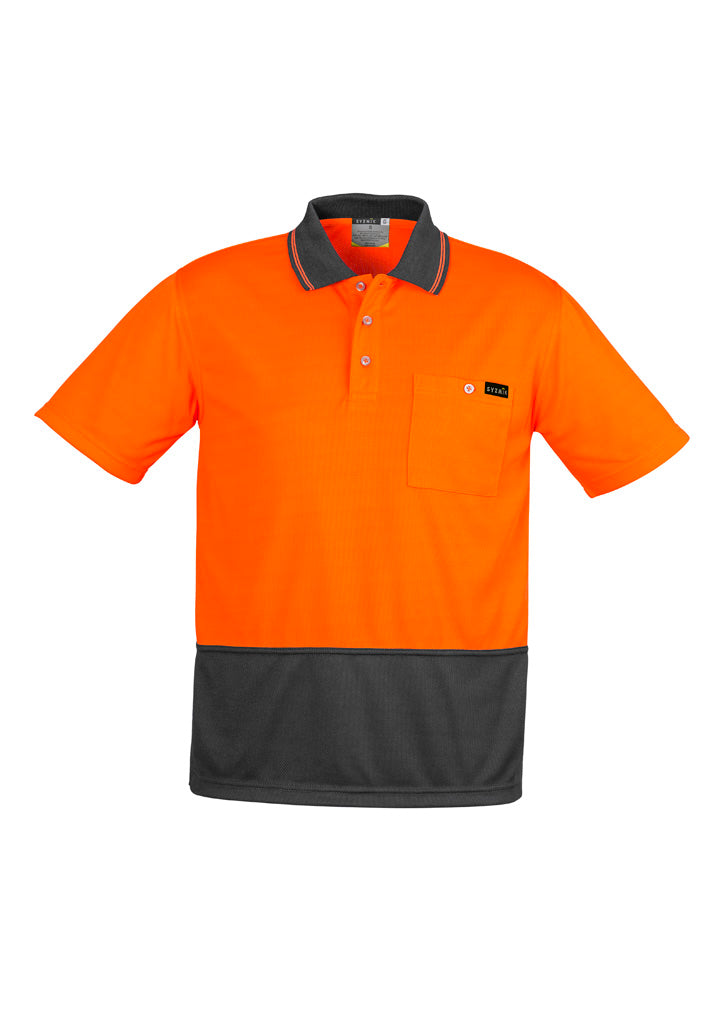 GCZH415 Mens Hi Vis Comfort Back Short Sleeve Polo