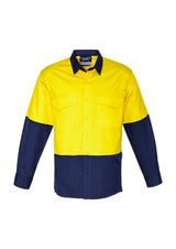 GCZW128 Mens Rugged Cooling Hi Vis Long Sleeve Shirt