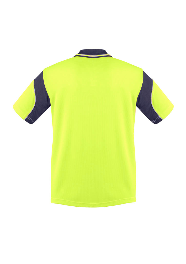 GCZH248 Mens Hi Vis Aztec Short Sleeve Polo