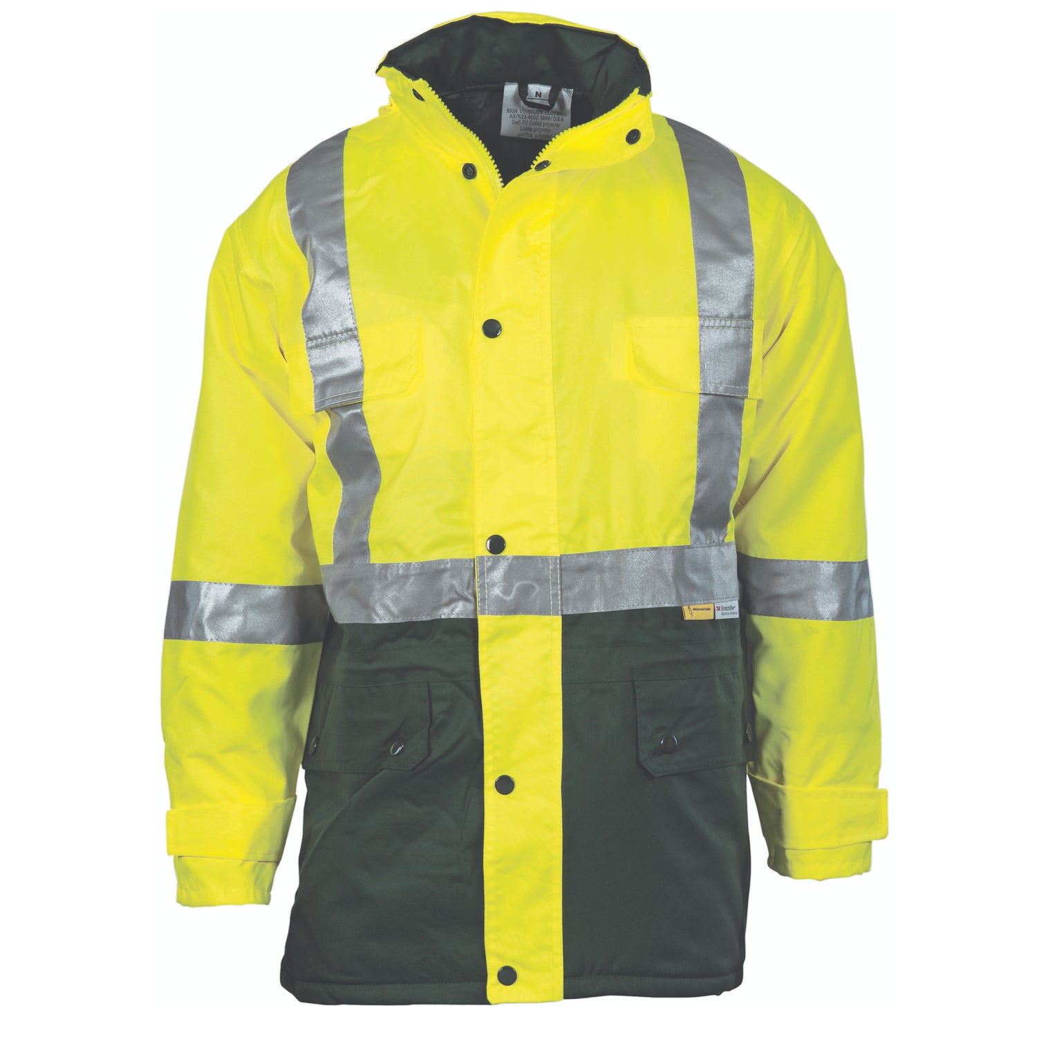 DNC HiVis Two Tone Quilted Jacket with 3M R/Tape
Product Code: 3863