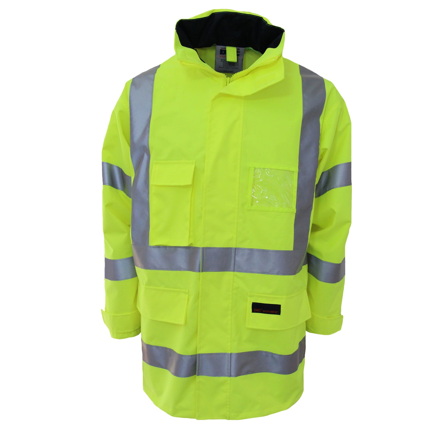 DNC HiVis Breathable Rain Jacket Biomotion tape
Product Code: 3571