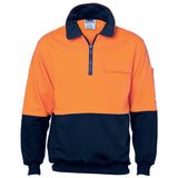 DNC HiVis Two Tone 1/2 Zip Cotton Fleecy Windcheater
Product Code: 3923