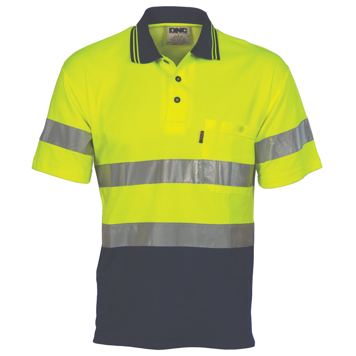 DNC Hi Vis Two Tone Cotton Back Polos with Generic R.Tape - short sleeve
Product Code: 3717
