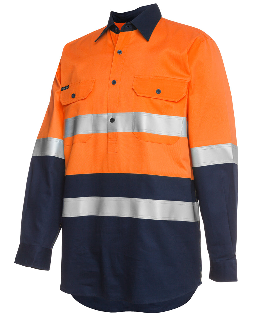 JB'S HI VIS (D+N) CLOSE FRONT L/S 190G WORK SHIRT
6HWCF