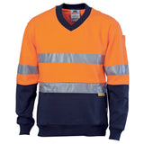 DNC HiVis Two Tone Cotton Fleecy Sweat Shirt V-Neck with 3M R/Tape
Product Code: 3924