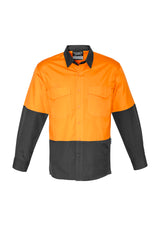 GCZW128 Mens Rugged Cooling Hi Vis Long Sleeve Shirt