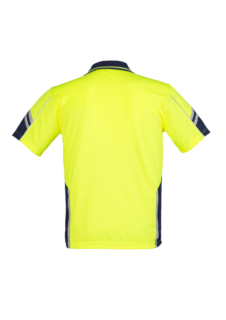 GCZH237 Mens Hi Vis Squad Short Sleeve Polo