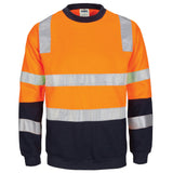 DNC HIVIS 2 tone, crew-neck fleecy sweat shirt with shoulders, double hoop body and arms CSR R/Tape.
Product Code: 3723