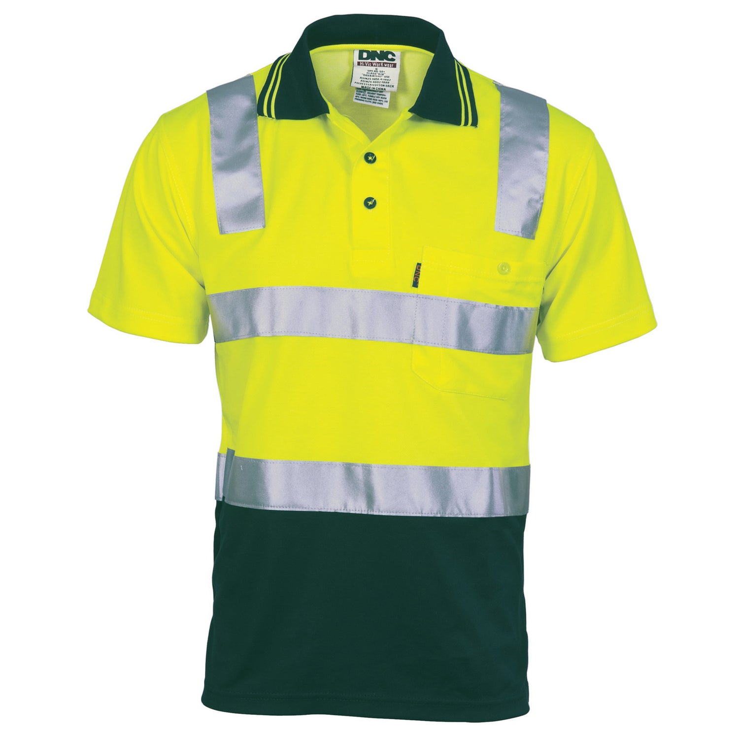 DNC Cotton Back HiVis Two Tone Polo Shirt with CSR R/ Tape - Short sleeve
Product Code: 3817