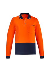 GCZH430 Mens Hi Vis Cotton Long Sleeve Polo