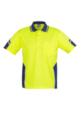 GCZH237 Mens Hi Vis Squad Short Sleeve Polo