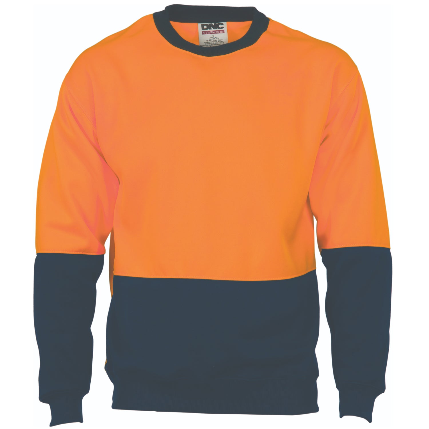 DNC HiVis Two Tone Fleecy Sweat Shirt (Sloppy Joe) Crew-Neck
Product Code: 3821
