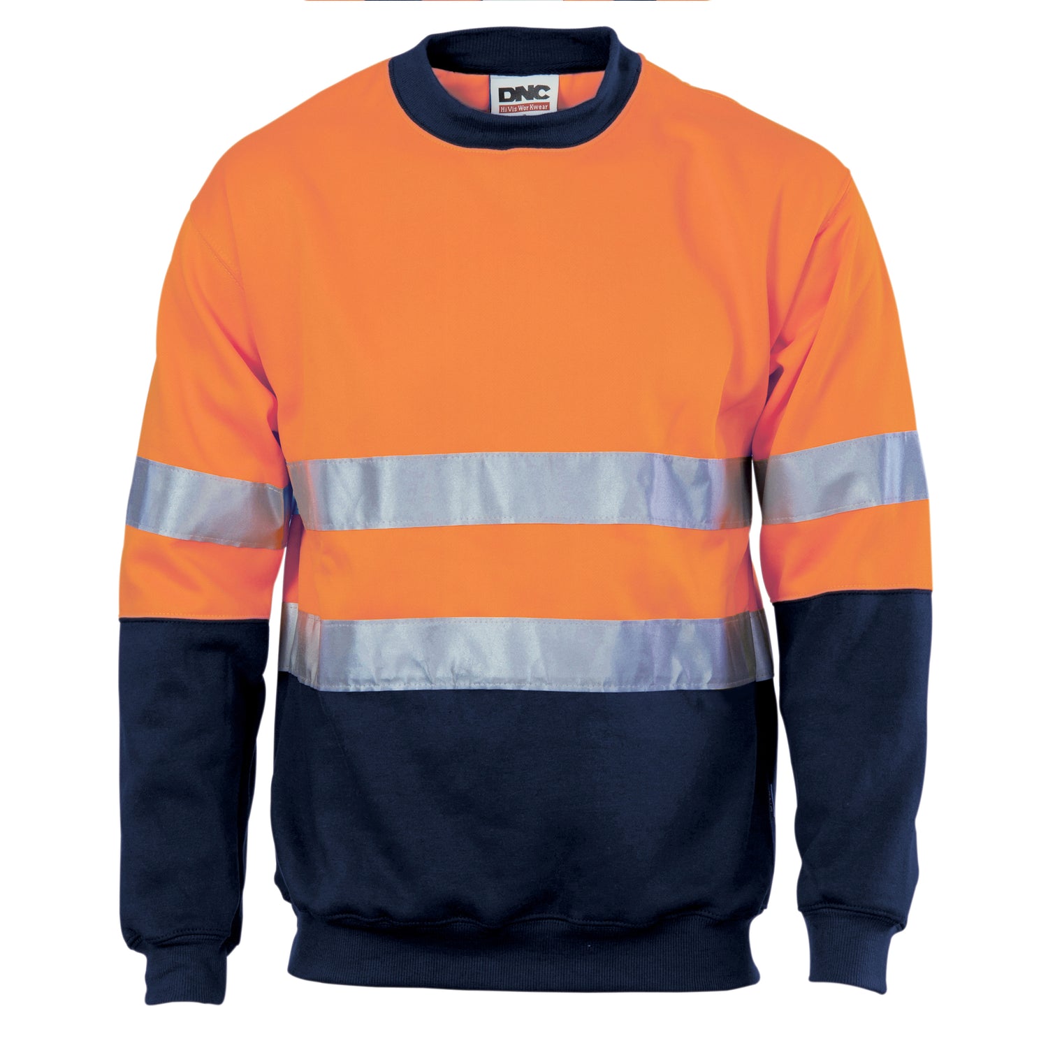DNC HiVis Two Tone Fleecy Sweat Shirt (Sloppy Joe) with CSR R/Tape Crew-Neck
Product Code: 3824