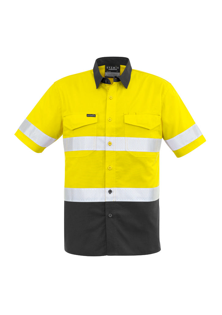 GCZW835 Mens Rugged Cooling Hi Vis Taped Short Sleeve Shirt