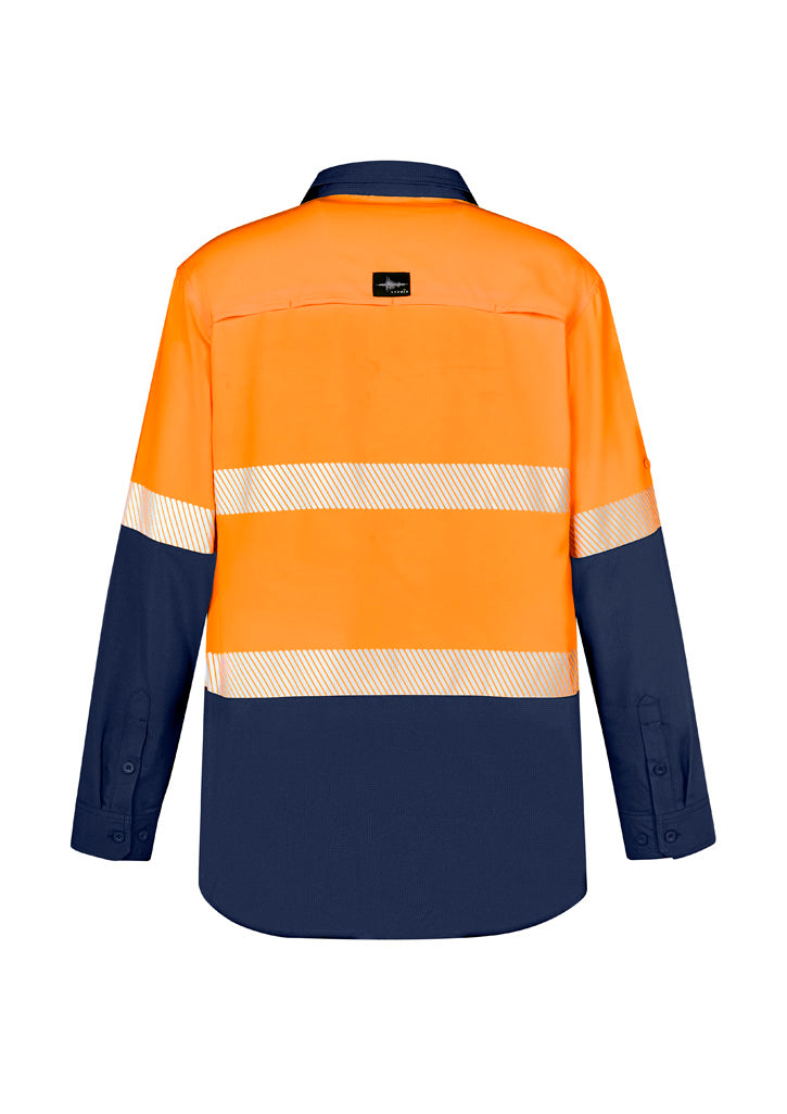 GCZW470 Mens Hi Vis Outdoor Segmented Tape Long Sleeve Shirt