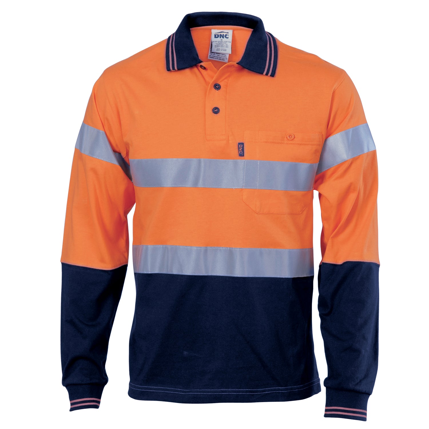DNC Hivis Cool-Breeze Cotton Jersey Polo With CSR R/Tape - L/S
Product Code: 3916