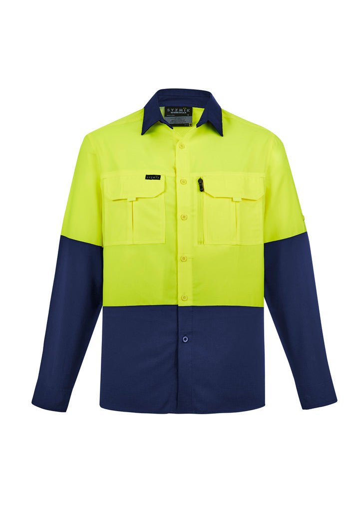 GCZW468 Mens Hi Vis Outdoor Long Sleeve Shirt