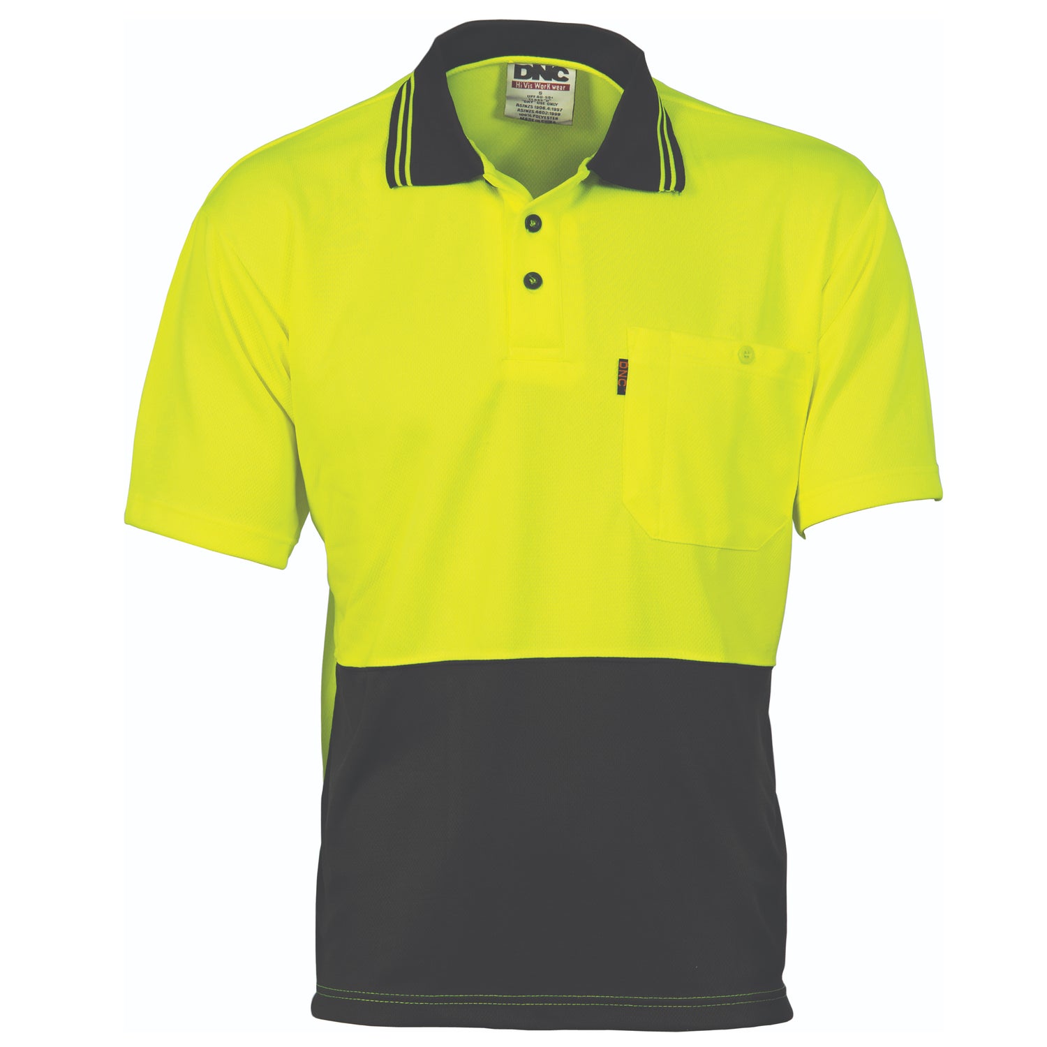 DNC HiVis Two Tone Cool Breathe Polo Shirt, Short Sleeve
Product Code: 3811