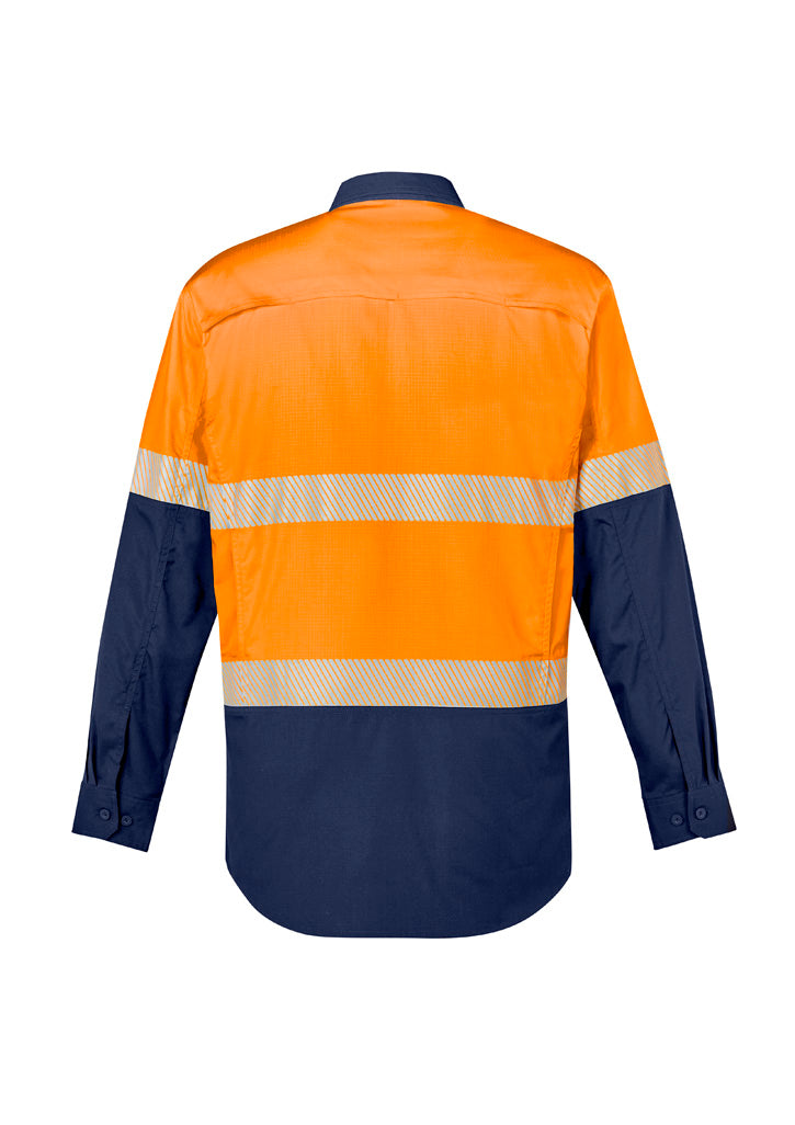 GCZW229 Mens Rugged Cooling Hi Vis Segmented Tape Long Sleeve Shirt