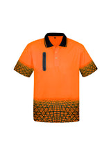 GCZH300 Mens Hi Vis Tracks Short Sleeve Polo