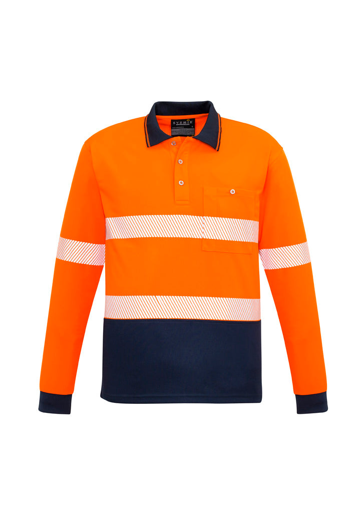 GCZH530 Unisex Hi Vis Segmented Tape Long Sleeve Polo