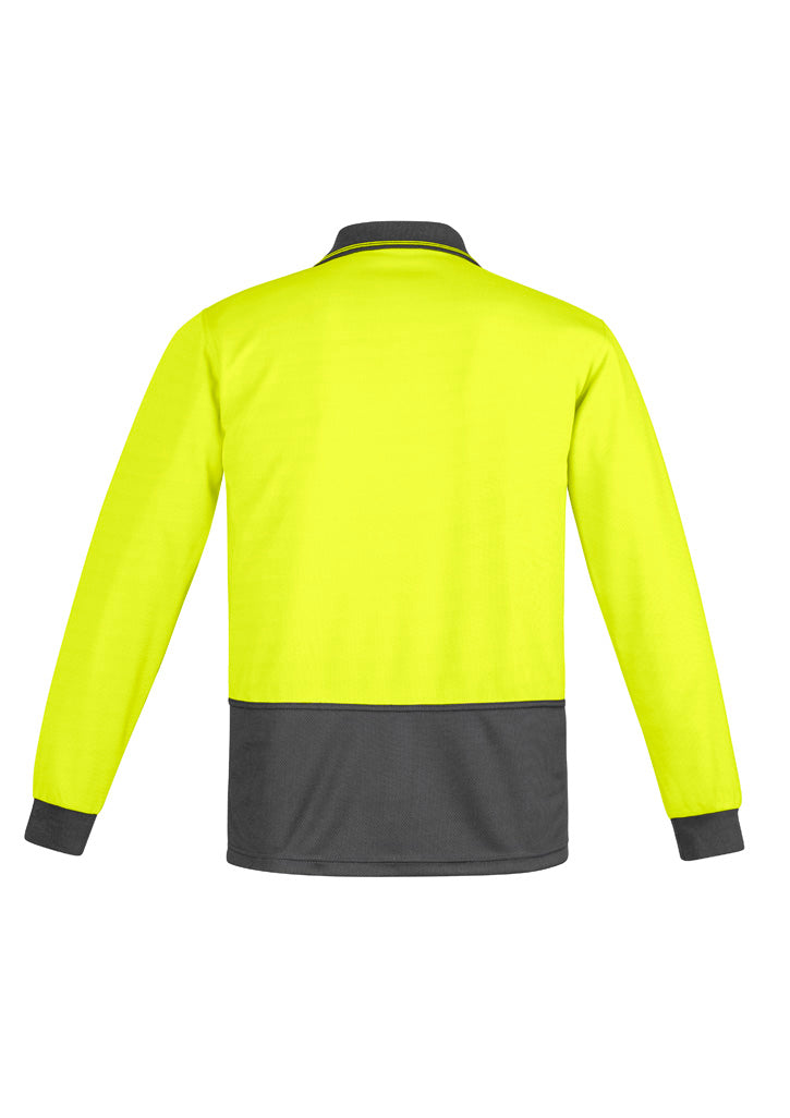 GCZH410 Mens Hi Vis Comfort Back Long Sleeve Polo