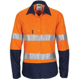 DNC Ladies HiVis 3 Way Cool-Breeze Cotton Shirt with Gusset Sleeve, 3M R/Tape - Long Sleeve.
Product Code: 3749