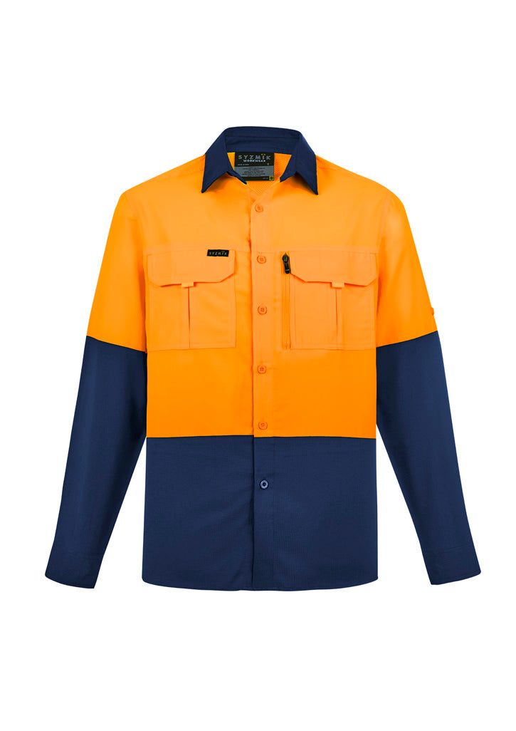 GCZW468 Mens Hi Vis Outdoor Long Sleeve Shirt