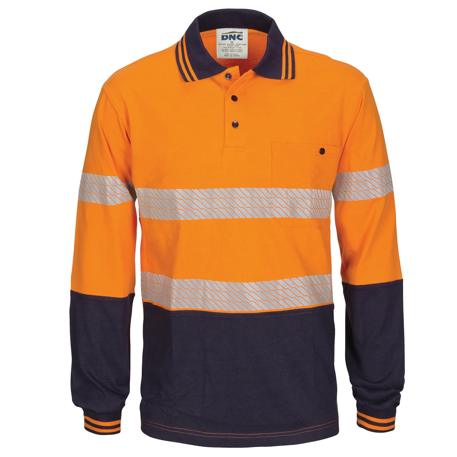 DNC HIVIS Segment Tape Cotton Jersey Polo - Long Sleeve
Product Code: 3516