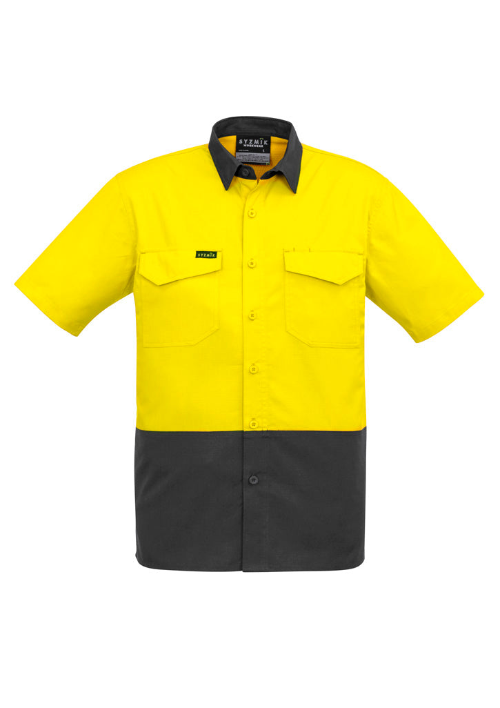 GCZW815 Mens Rugged Cooling Hi Vis Short Sleeve Shirt