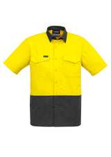 GCZW815 Mens Rugged Cooling Hi Vis Short Sleeve Shirt