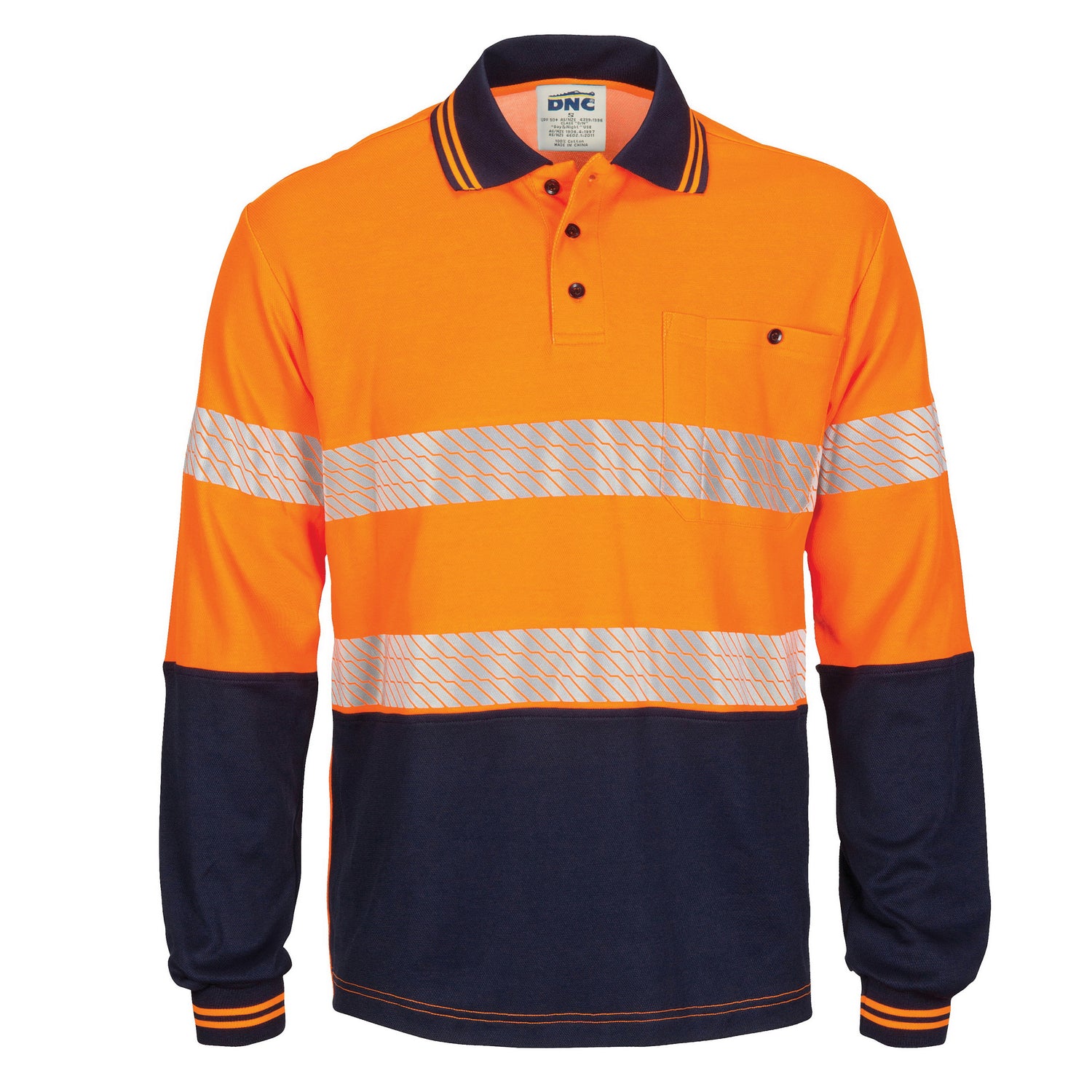 DNC HIVIS Segment Taped Cotton Backed Polo - Long Sleeve
Product Code: 3518
