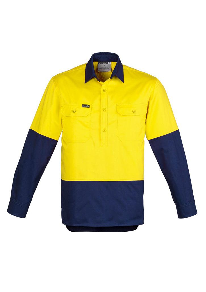 GCZW560 Mens Closed Front Long Sleeve Shirt