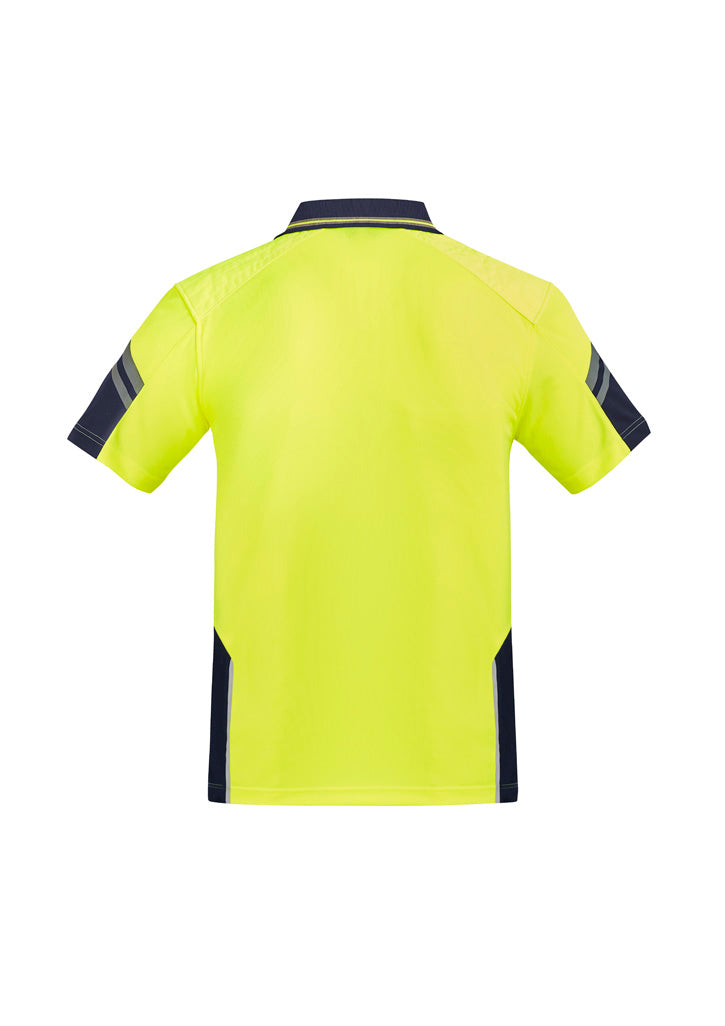 GCZH465 Mens Hi Vis Reinforced Squad Short Sleeve Polo