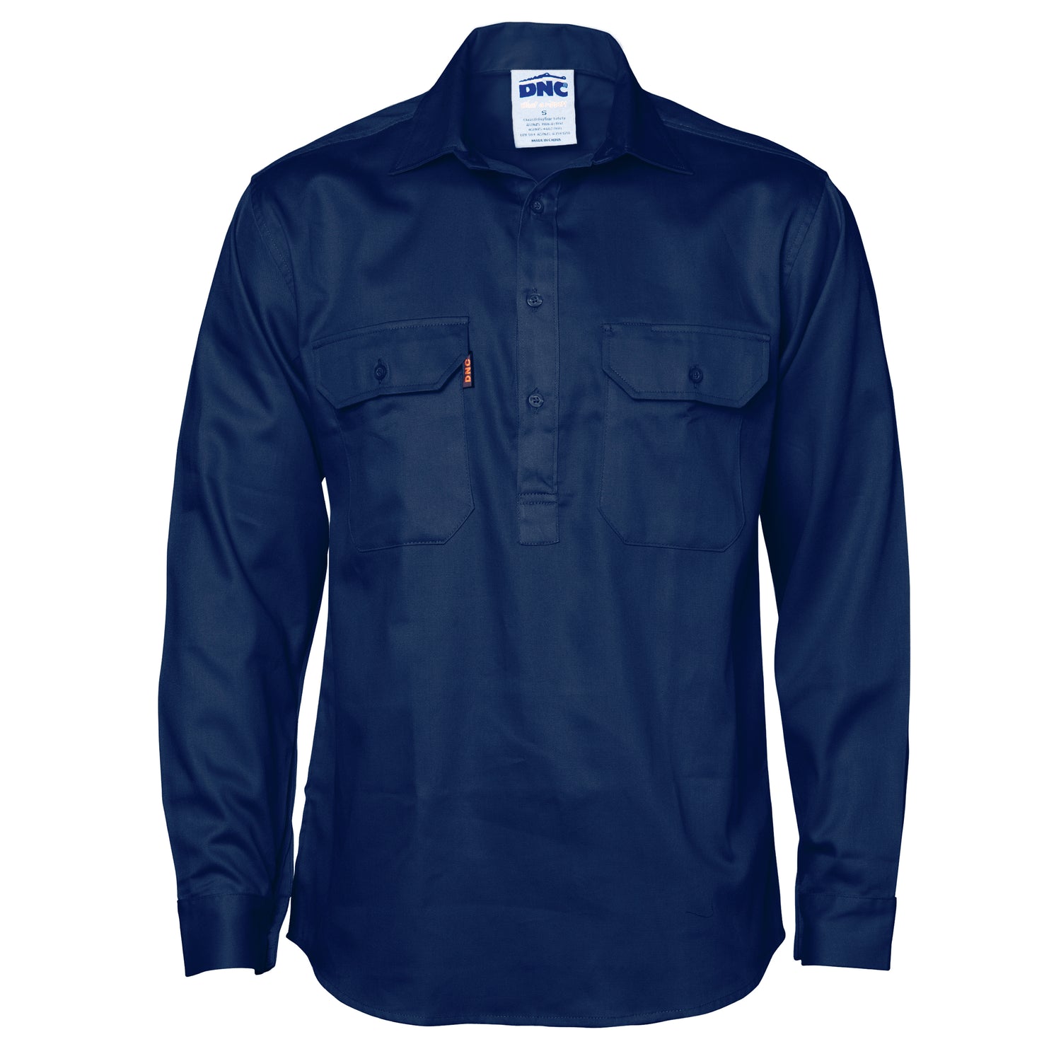 DNC Close Front Cotton Drill Shirt - Long Sleeve
Product Code: 3204