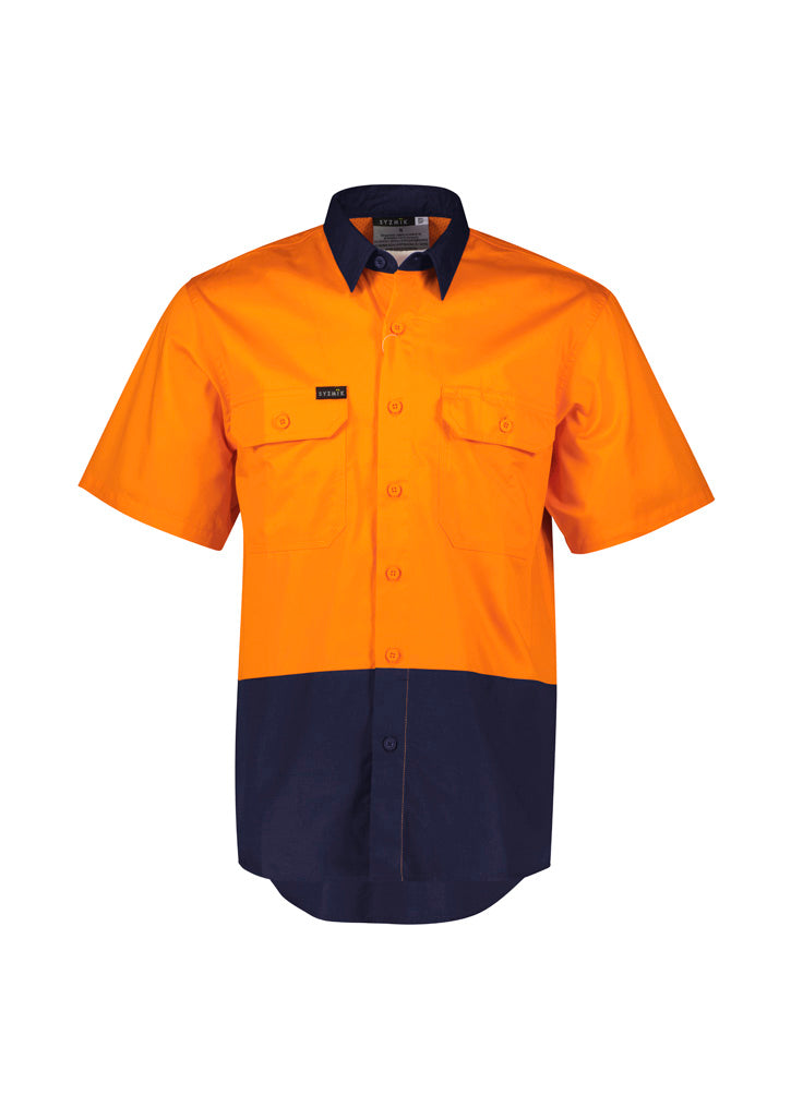 GCZW115 Mens Hi Vis Short Sleeve Shirt