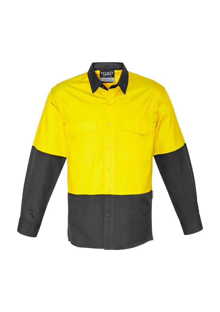 GCZW128 Mens Rugged Cooling Hi Vis Long Sleeve Shirt